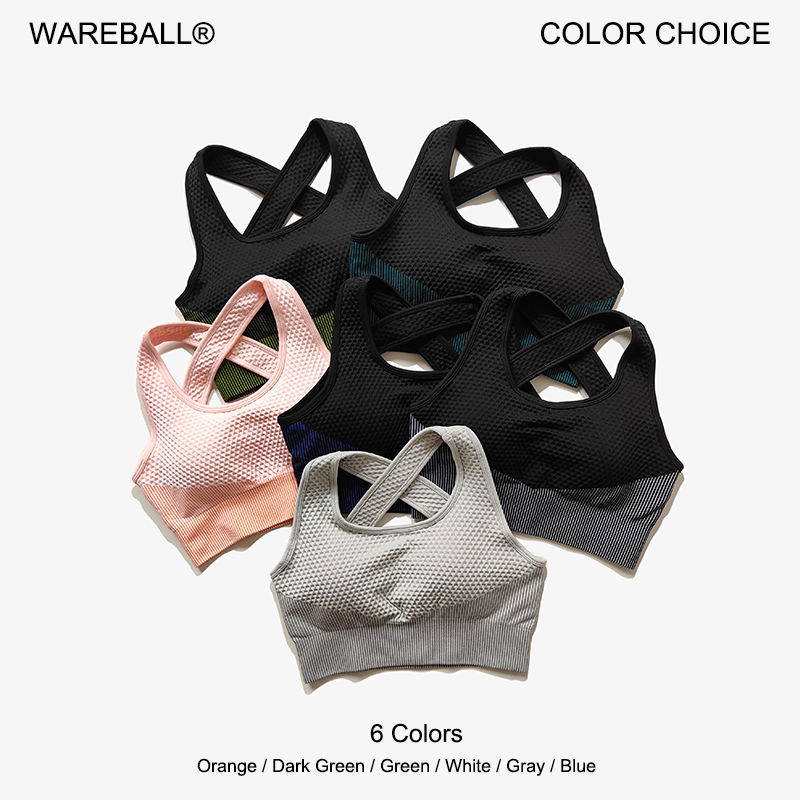 Sports Bra Racerback - WAREBALL Bra olahraga Yoga 6 warna,