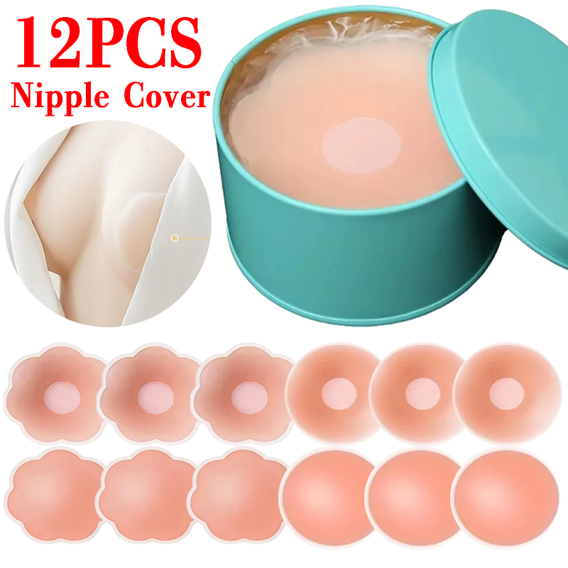 Strapless Bra Adhesive - 6/12PCS Perekat Dada Tak Terlihat, Stiker