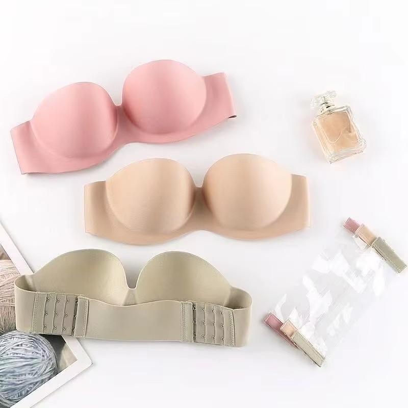 Cotton Bra Everyday - Bralette Wanita Seksi Tanpa Tali, Push-Up,
