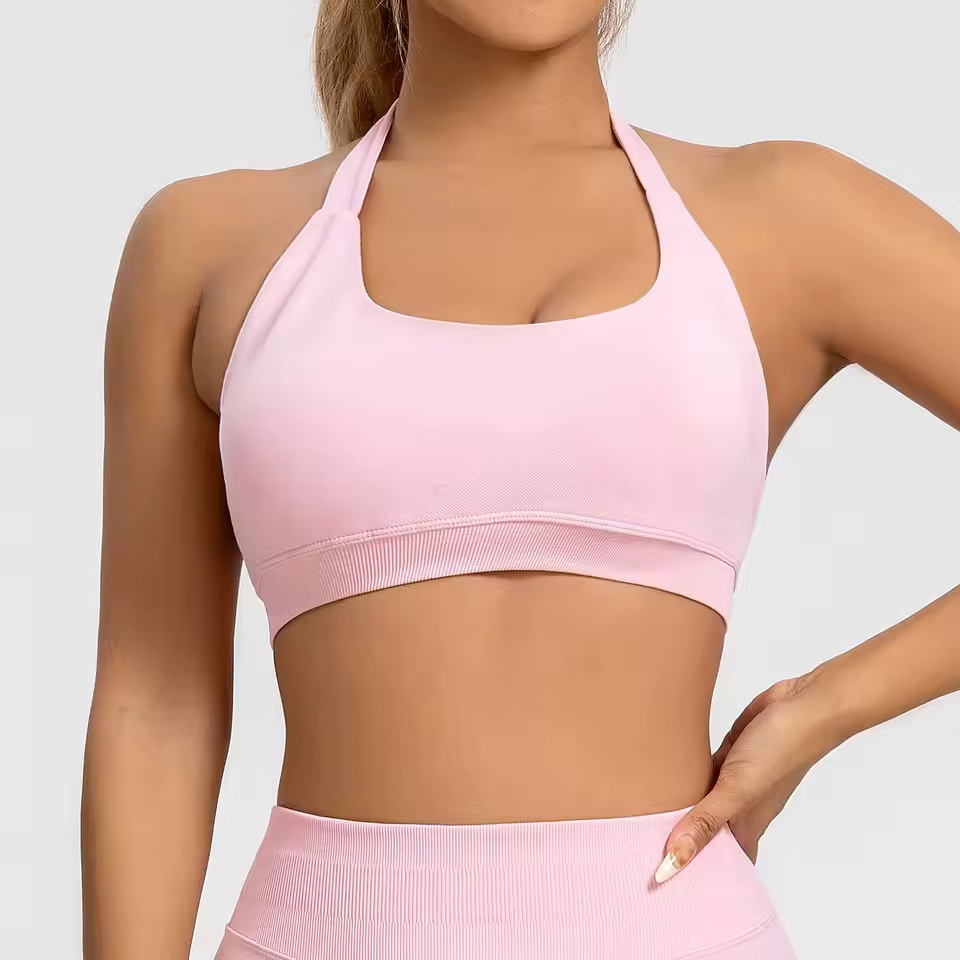 Sport Bra Wanita Seamless Halt - Plunge Bra Push Up ulasan dan harga