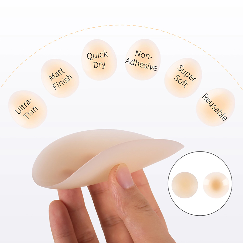 Tanpa lem penutup puting silik - Strapless Bra Adhesive ulasan dan harga
