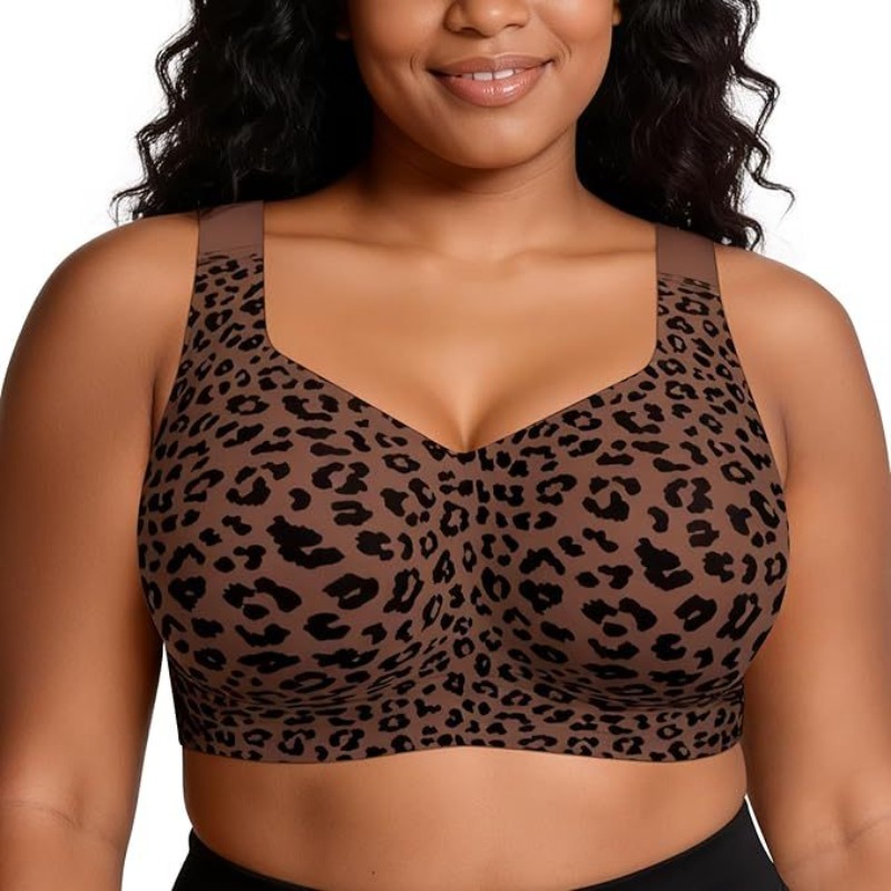Leopard Jelly Bras Tanpa Kawat - Plunge Bra Push Up ulasan dan harga