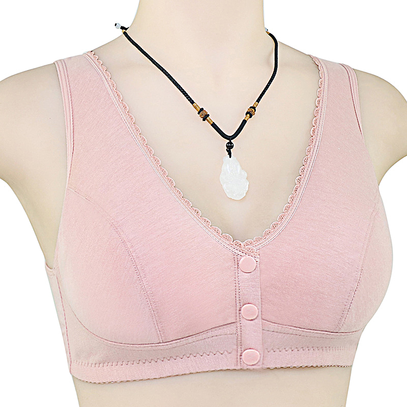 Bra katun lembut wanita, pakai - Plunge Bra Push Up ulasan dan harga